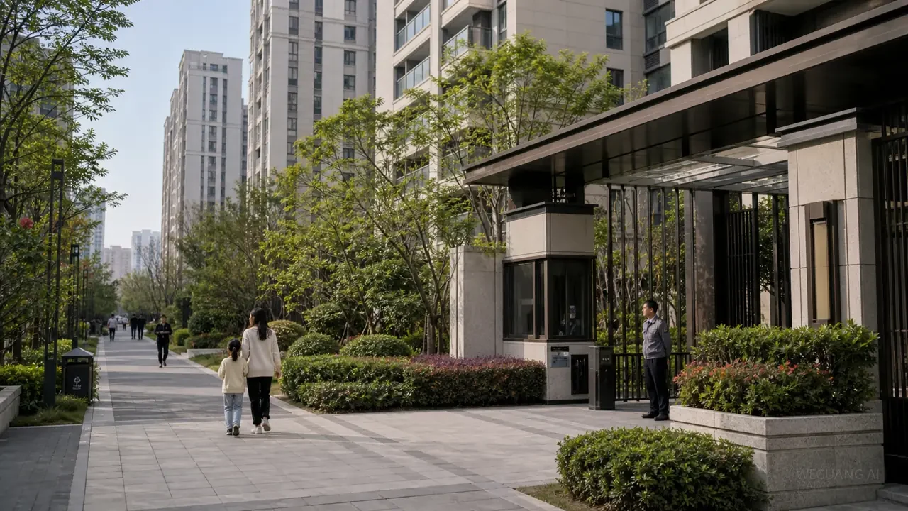 澜庭置业社区会所与归家入口